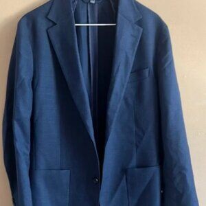 Navy Blue Sport Coat with Classic Design